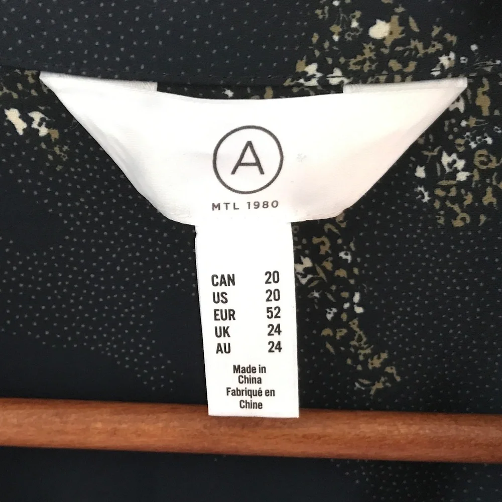 Addition Elle - Navy Leopard Print Jumpsuit with pockets - Plus Size 20 - Picture 3 of 8